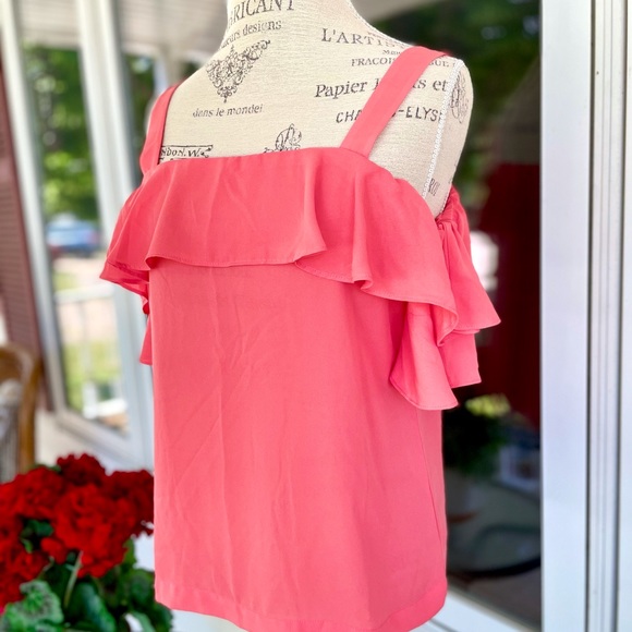 New Off-the-Shoulder JCREW Short-Sleeve Blouse - Picture 4 of 6